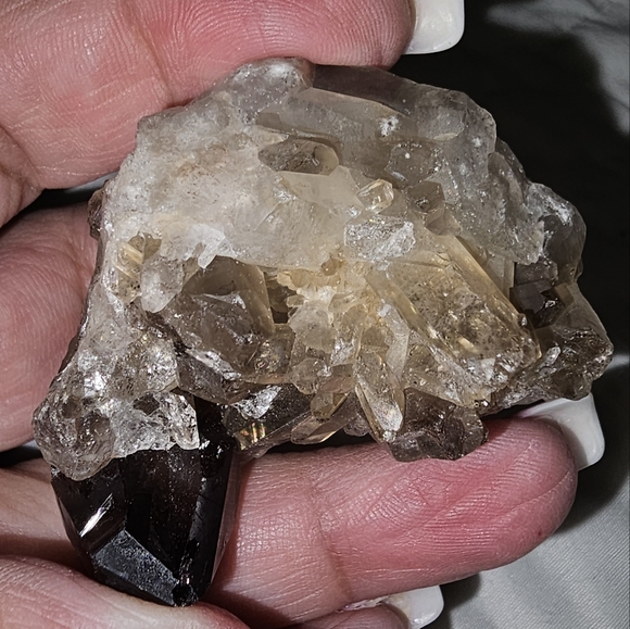 69g, Cluster of Smoky Quartz, 5x5x3cm approx., New! - Picture 10 of 12